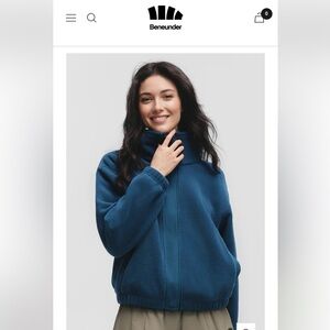 Beneunder Cozy Blue Fleece Jacket NWT